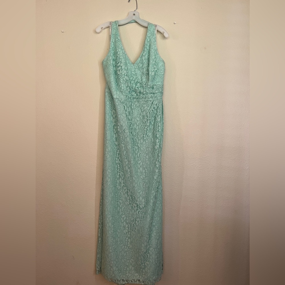 Sea foam green bridesmaid/mother of the bride formal dress.